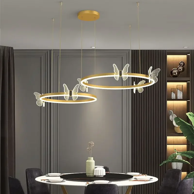 Plafonnier LED en cristal au design nordique moderne et simple, luminaire décoratif d'intérieur, idéal pour un salon, une chambre à coucher ou un restaurant