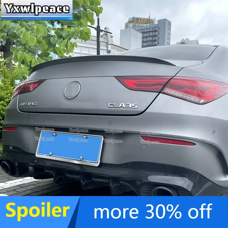 For Mercedes-Benz CLA-class W118 2020 2021 2022 Spoiler CLA180 200 220 250 260 Rear Trunk Lip Spoiler Car Accessories