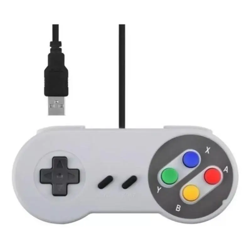 SNES/SFC Classic Controller Wired Gamepad Control 16-bit Retro Entertainment System Video Game Console Gaming Joypad Accessories