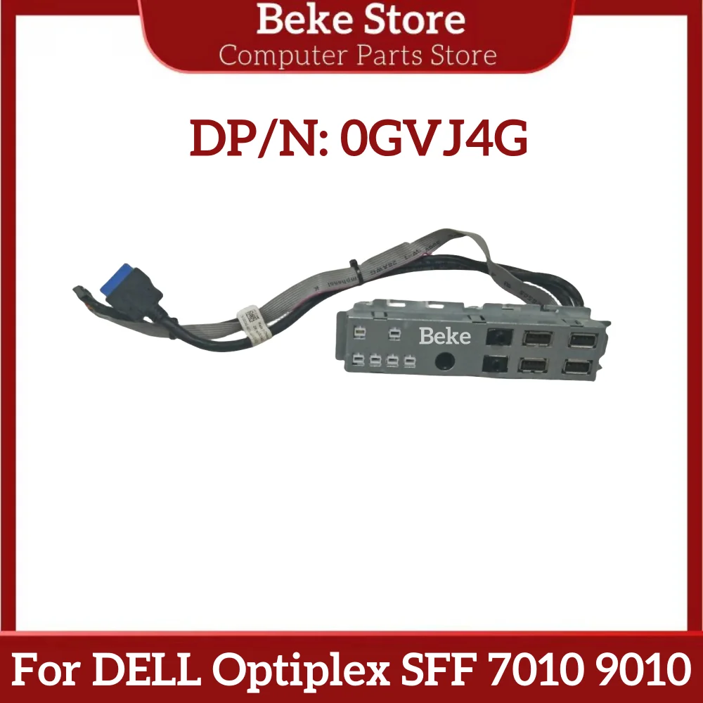 Beke-painel dianteiro do I/O com cabos, Dell, Optiplex, SFF 7010, 9010, USB, áudio, GVJ4G, 0GVJ4G, navio rápido