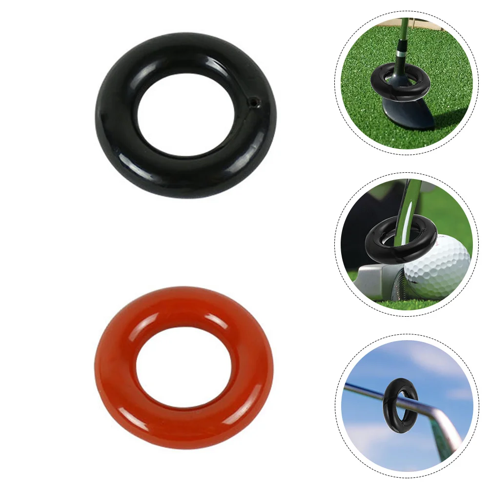 

2 Pcs Swing Weight Ring Professional Golfs Training Balls Golfing Weighted Practice Tool Round Club Trainer Portable Clubs