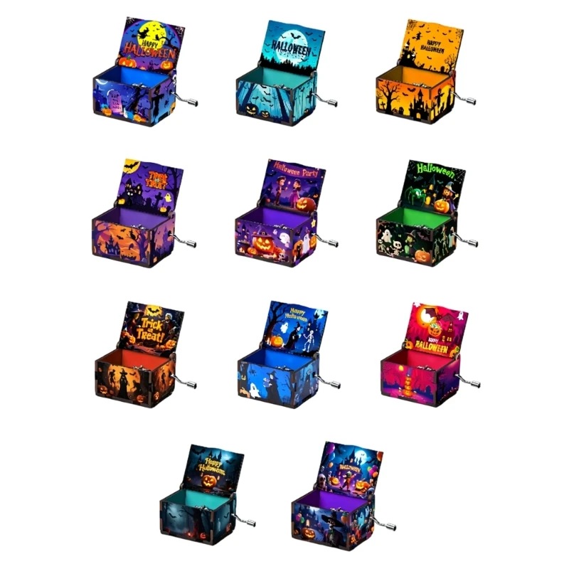Halloween-Spieluhr mit mechanischen Bewegungen für Regalsimse und Tischdisplay 3XUF – Detail 1