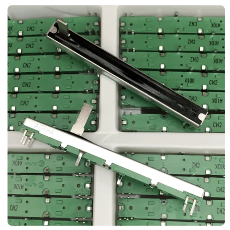 Taiwan ALPHA 75mm linear slide potentiometer 10-pin A10K EPM Soundcraft mixing console dual fader