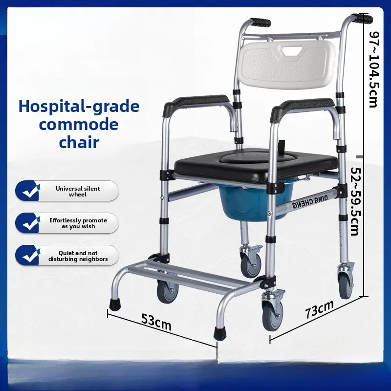 Toilettenstuhl, faltbar, mobile Toilette, Toilette, Baderad, Haushalt, Innentoilettenstuhl