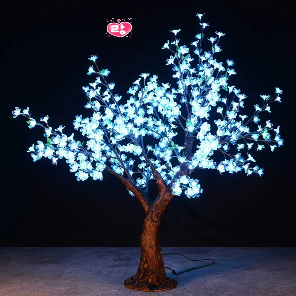 

5ft Tall Led Cherry Blossom Tree 7 Color RGB LED chrismas tree lamp With Remote Waterproof Garden Landscape Decoration lighting