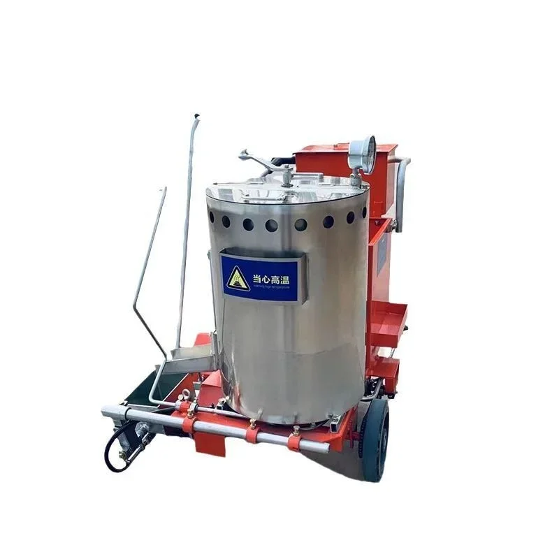 

Traffic road marking machine Pavement hot melt marking machine walk-behind type 100L hot melt