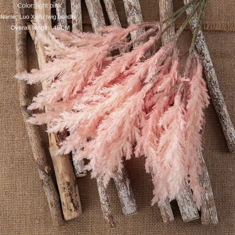 6pcs/set Artificial Flower Bridal Twigs with Flowers Wedding Flowers Home Decoration Hand Bouquet Rose Wall Home Decor