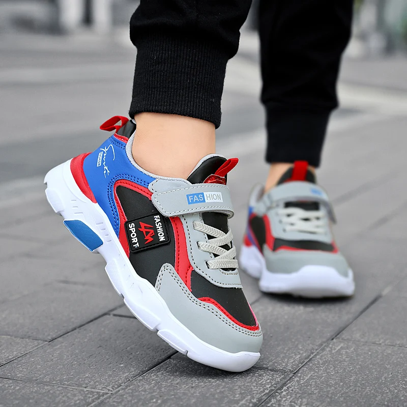 Vier Jahreszeiten Kinder Turnschuhe Leichte rutschfeste Sportschuhe Outdoor Bequeme 5-16 Jahre alte Kinder Jungen Walking Laufschuh – Detail 11