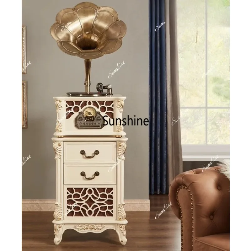 Retro phonograph stereo, living room ornament record playerTJ