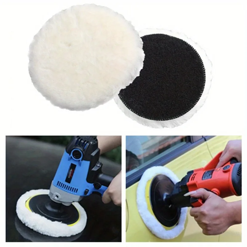 4 Sizes，Car Beauty Polishing Waxing Machine Sealing Glaze Wool Ball Polishing Disc Polishing Car Waxing Washing Accessories