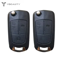 YOCASTY Original LOGO Flip Remote Car Key Shell Case For Opel Vauxhall Corsa D Astra H Zafira B 2004 2005 2006 2007 2008 2013