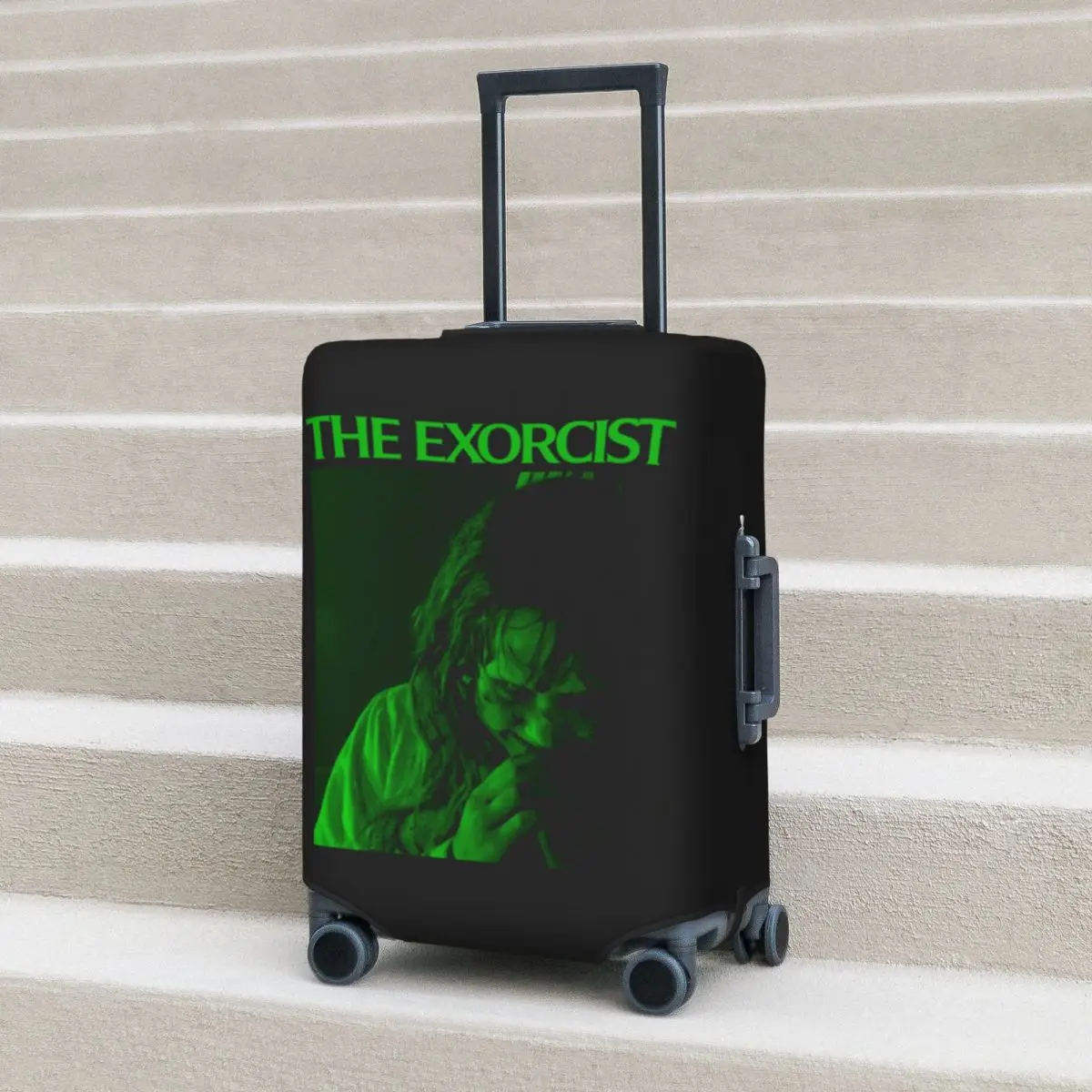 

The Exorcist Green Suitcase Cover Protection Elastic Travel Luggage Protector Covers for 18-32 Inch