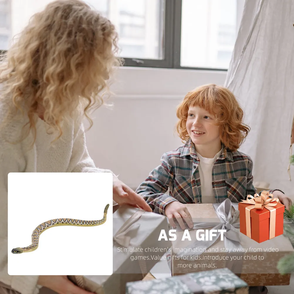 

Реалистичная имитация змеи из гибкого ПВХ: пугающий реквизит для розыгрышей, развивающий декор для детей, украшение для дома и офиса, настольный декор