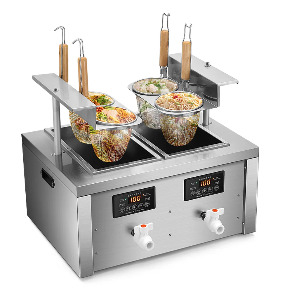 Automatic Lift-up Electric Noodle Cooker Restaurant Commercial Gas Pasta Noodle Cooker Cooking Noodle Machine