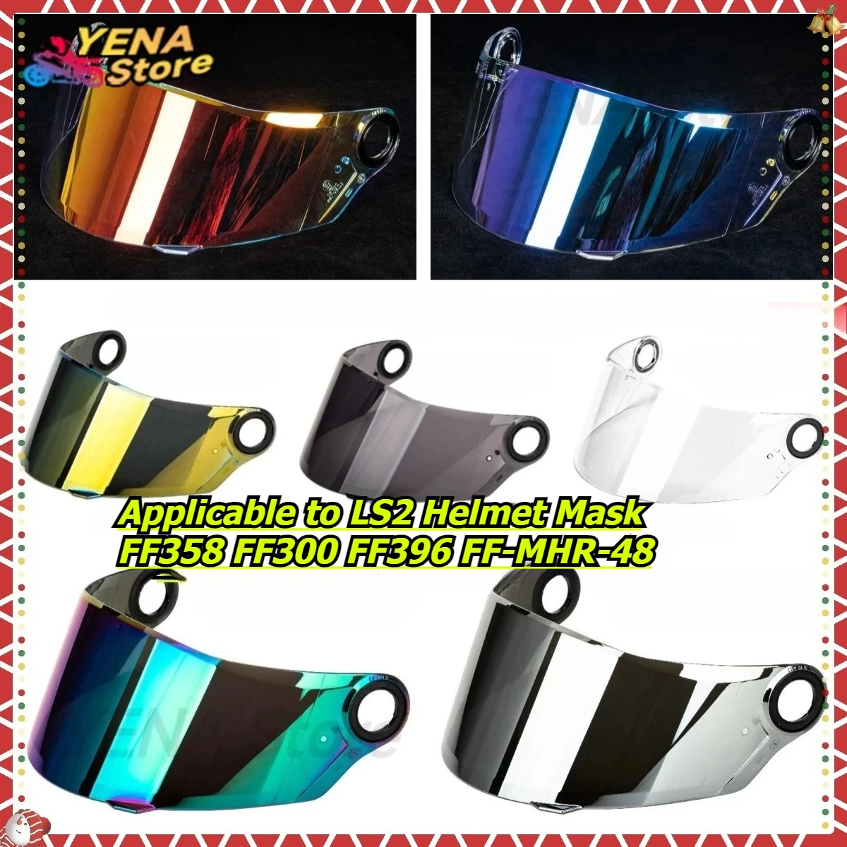 

2025 Applicable to LS2 Helmet Mask FF358 FF300 FF396 FF-MHR-48 Replacement Shield Accessory Capacete de Moto Masculino