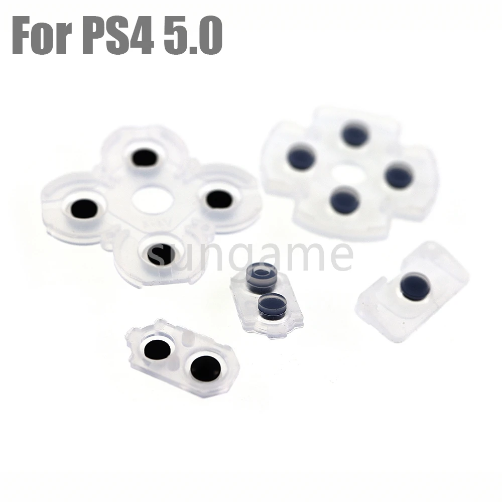 1set Rubber Conductive Adhesive Button Pad Keypads for Sony PlayStation  4 PS4 JDS-050 5.0 Controller Gamepad