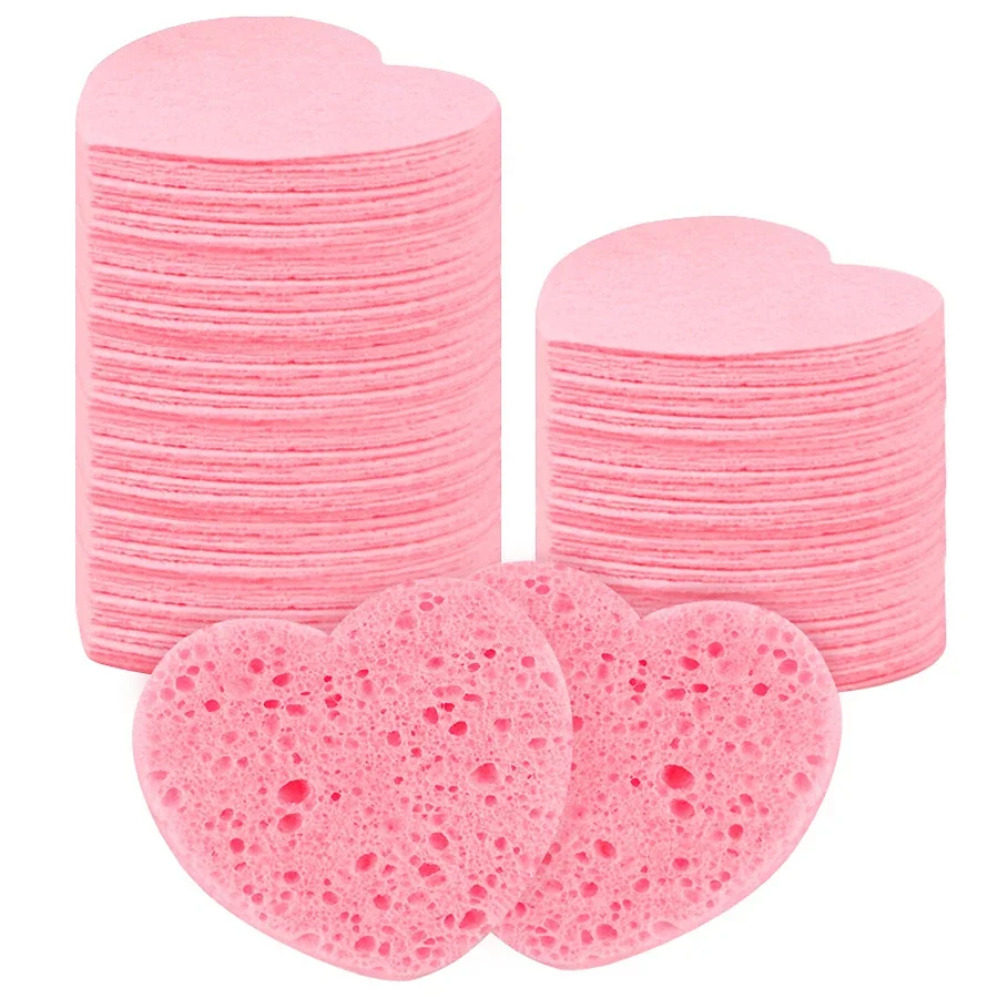 5Pcs Cellulose Face Sponges Compressed Facial Cleansing Massage Tools Pore Exfoliating Makeup Removal Spa Quality