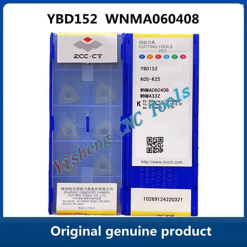 

ZCC CT WNMA060408 WNMA060412 YBD052 YBD152 Original genuine peach shaped outer circular CNC blade