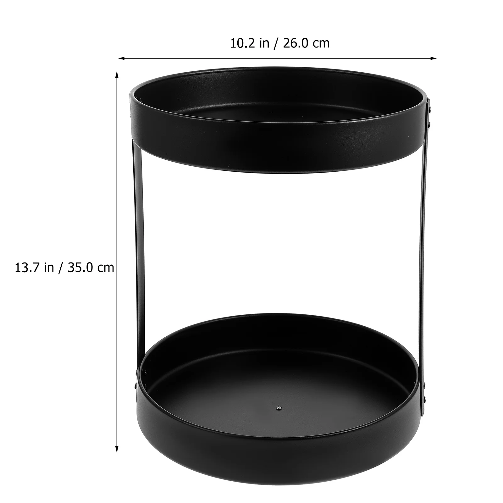 

Rotating Stainless Steel Condiment Bottle Tray Practical Kitchen Storage Plate Organizer Household Rotating Shelf