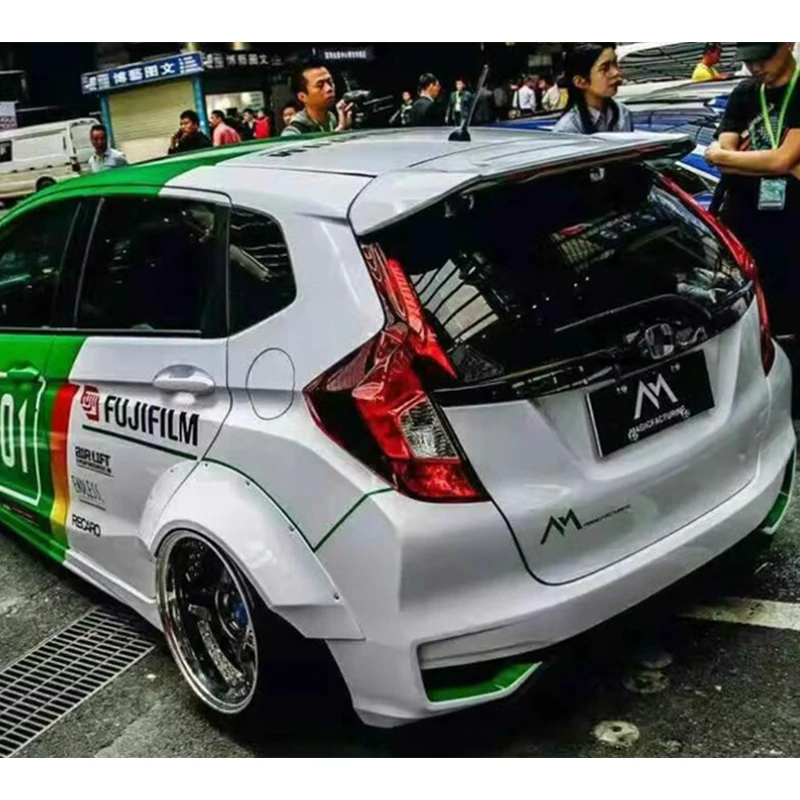 

Для Honda Fit Jazz 2014 2015 2016 год автомобильный Bodykit боковой диффузор колесо для бровей аксессуары спойлер GK5 украшения 6 шт.