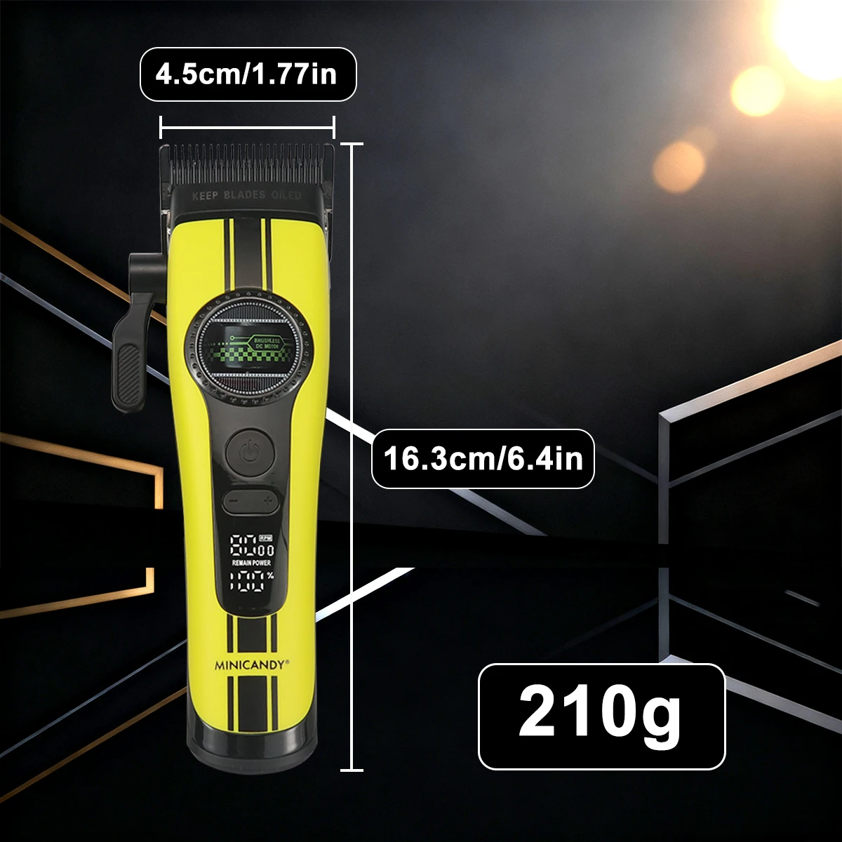 JUCAI MINICANDY F1 الخارجية الدوار فرش السيارات الرجال مقص الشعر DLC 8000 دورة في الدقيقة قاعدة شاحن المهنية آلة قطع الشعر