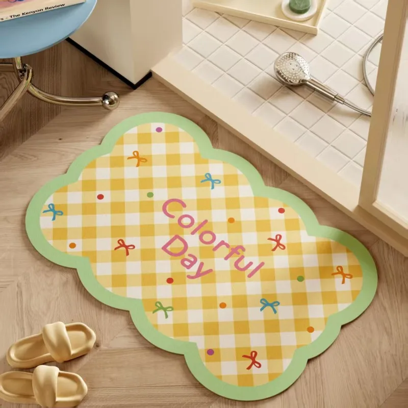Bathroom absorbent diatom mud toilet  doormat toilet toilet floor mat toilet carpet