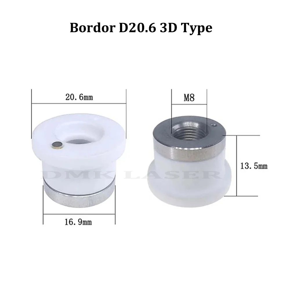 Bodor Laser Ceramic Ring D31 M11 D20.6 M8(3D) Laser Ceramic Body Nozzles Connect Holder For BODOR Laser Cut Head Cutter Machine