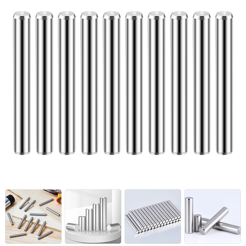 

10Pcs Stainless Steel Dowel Pin Shelf Support Metal Pins for Cabinet Bookcase Furniture Installation Shelf Support Fastener Bunk