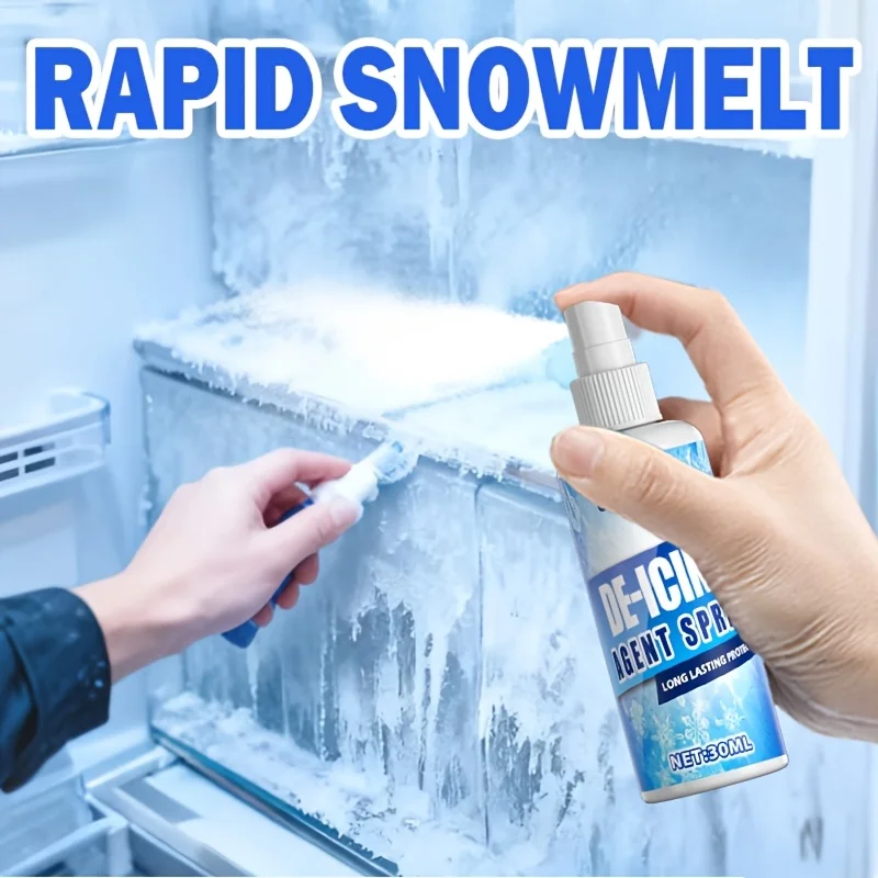 High-Efficiency Ice Melt Spray,Fast Defrosting Solution for Home Freezers&Refrigerators,Ideal for Quick Ice Removal & Prevention