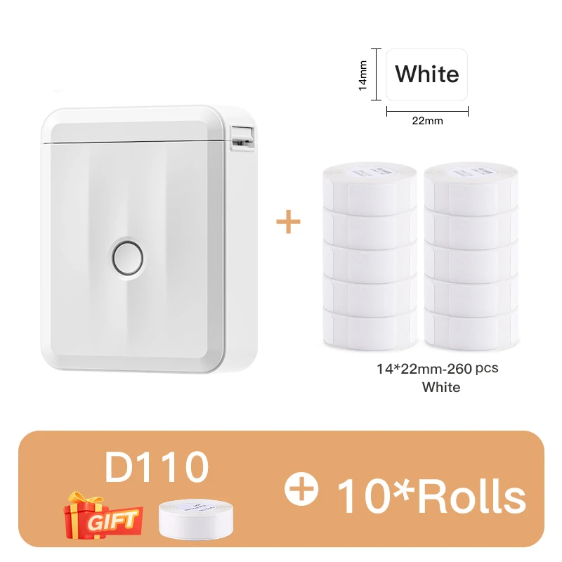 

Niimbot D110 D11 D101 Smart Portable Label Printer Mini Pocket Thermal Sticker Maker Self-adhesive Label Printer For Office Home