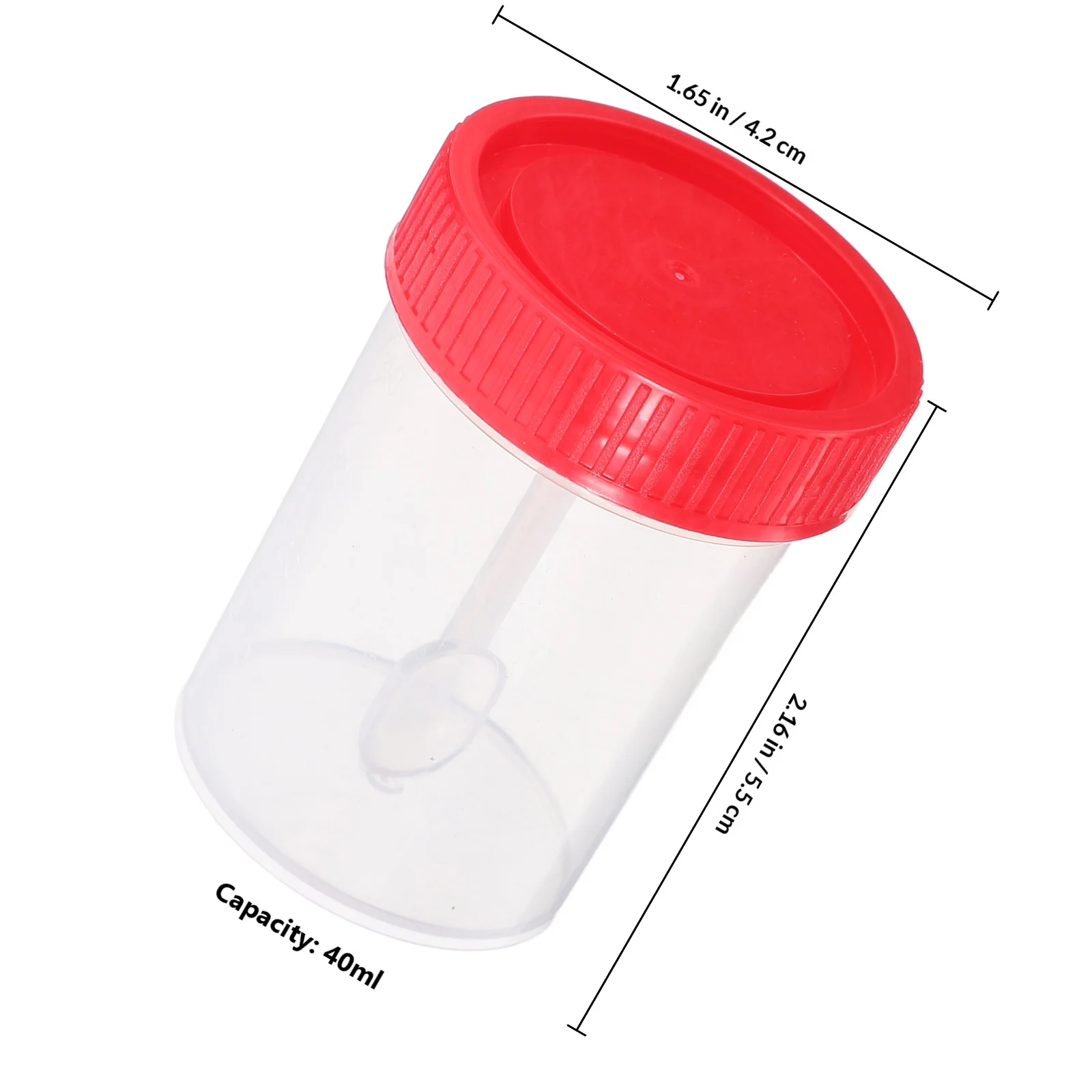 50 Pcs/1 Laboratory Containers Sealing Small Sample with Lids Stools Liquid Fecal Cup