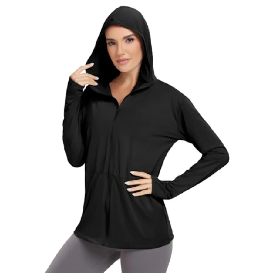 

Women's UPF 50+ Sun Protection ie Jacket weight Long Sleeve Sun Shirt UV ie with Pocket