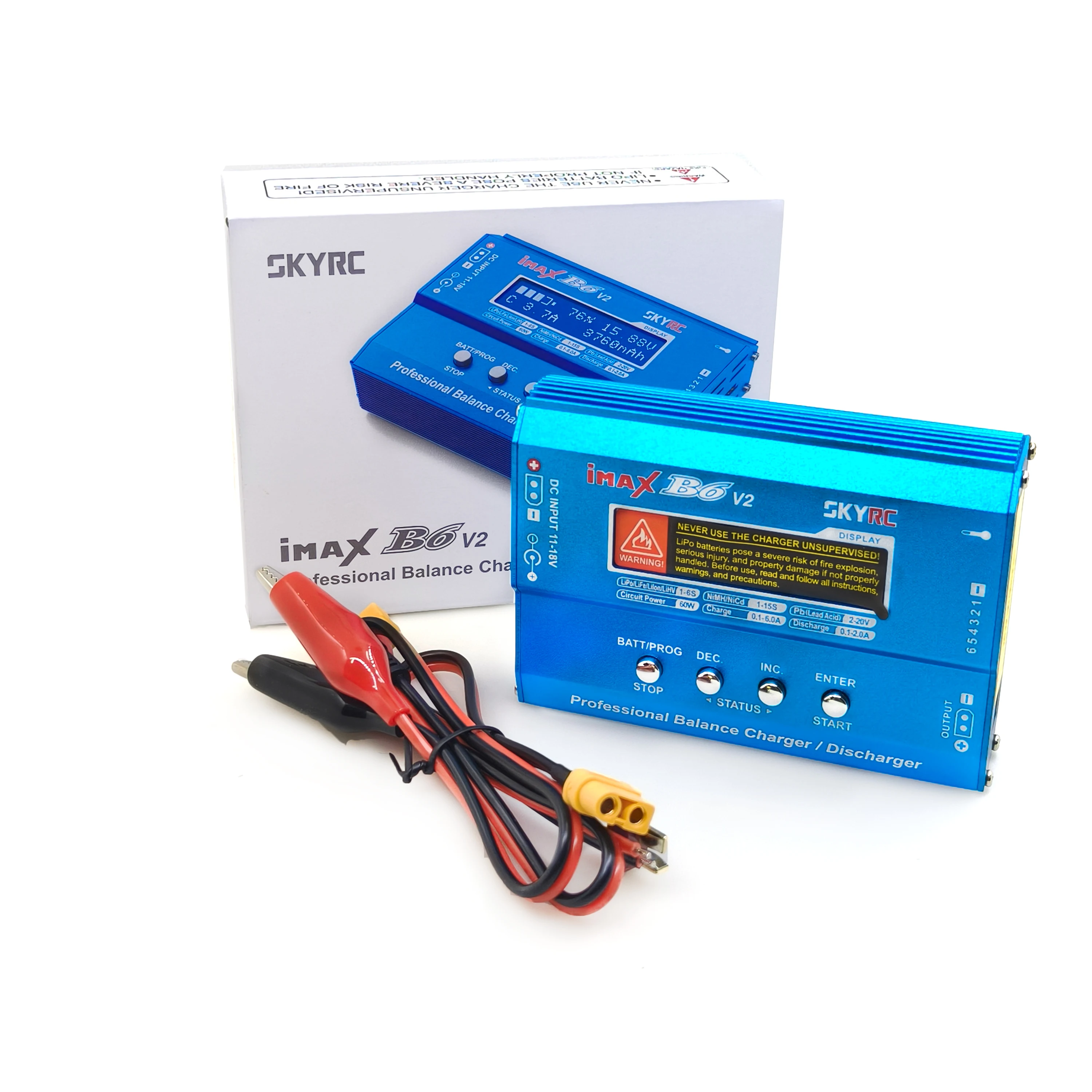

SkyRC Upgrade IMAX B6 V2 RC Battery Balance Charger Ni-Cd Digital RC B6 60W 6A Lipro Balance Charger Discharger