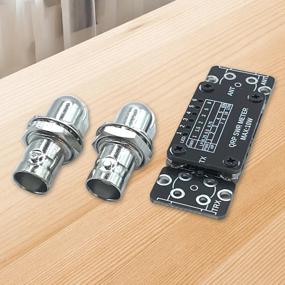 Mini Power SWR Meter 3-30MHz Stand Wave Meter 12W Shortwave HF PWR Power Tester HF Shortwave Power SWR Meter for HAM Radio