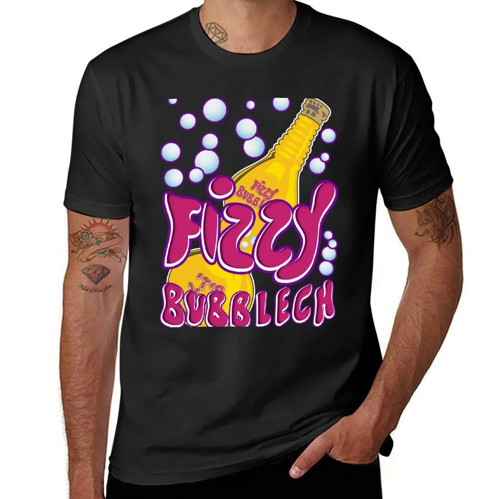 Fizzy Bubblech T-Shirt new edition quick-drying summer clothes black t shirts for men