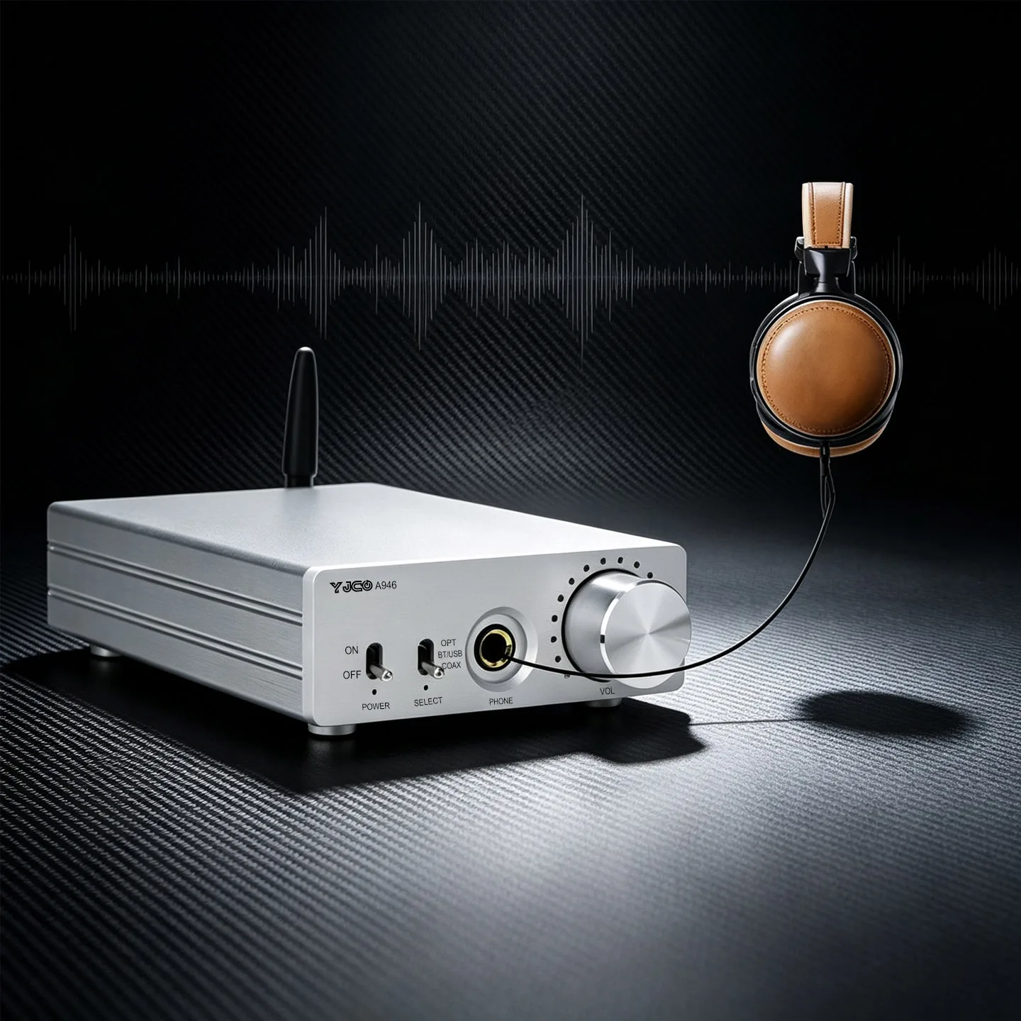 YJCO DAC HiFi Bluetooth 5.4 DAC Kopfhörerverstärker All-in-One CS4398 Decoder QCC3084 Unterstützt LDAC AAC AptX HD Stereo Audio Verstärker – Detail 5