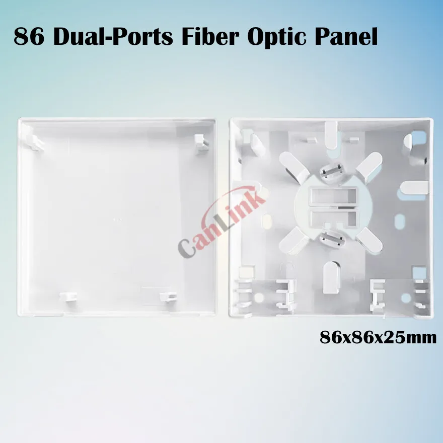 10pcs/lot Terminal Box with SC Adapter PVC 86Type Junction Box Wall Mount Desktop Terminal Panel Fiber Optic Termination Box