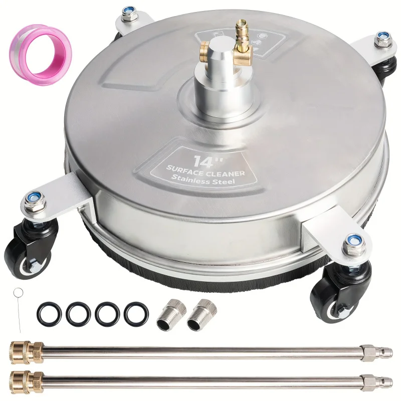 

Surface Cleaner of High Pressure Cleaning，Stainless Steel Surface Cleaner，Belt4Wheels，Suitable concrete、Terrace、Trai