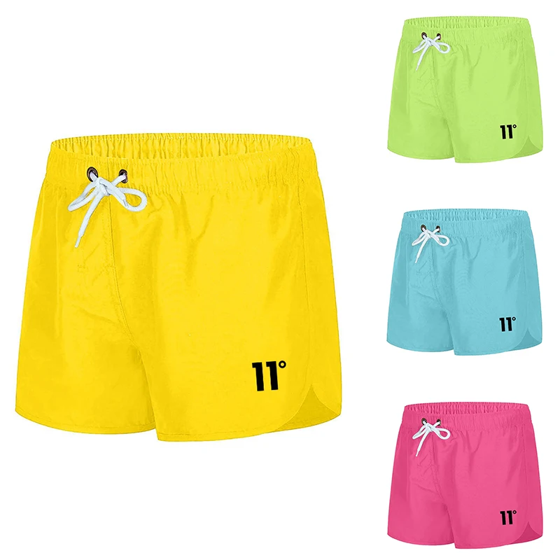 Men Running Shorts Gym Sport Short Pants Summer Fitness Sportswear Drawstring Without Inner Liner Male Jogging Gym Shorts