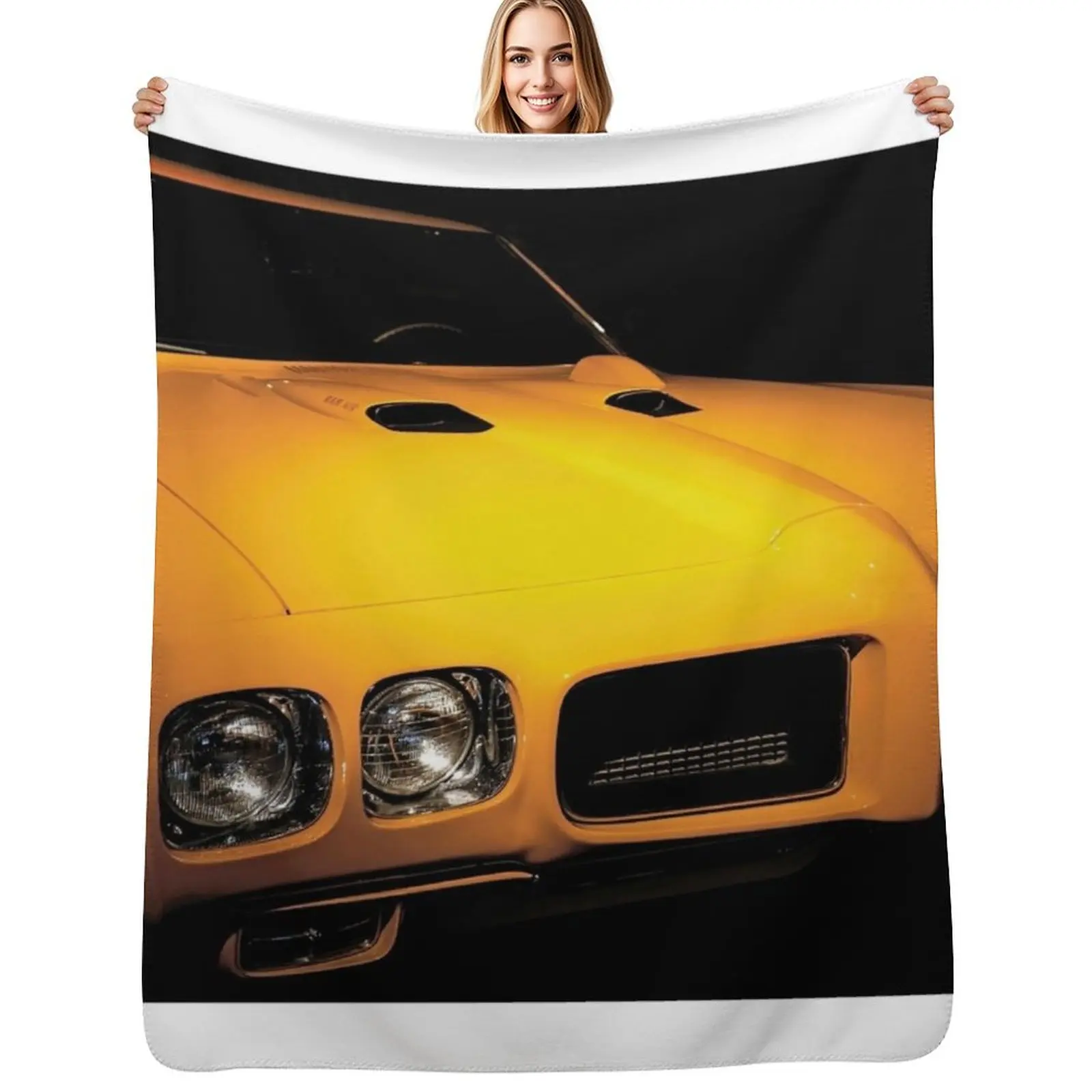 

1970 GTO Throw Blanket Elegant Warm Throw Blanket for Hotel Home