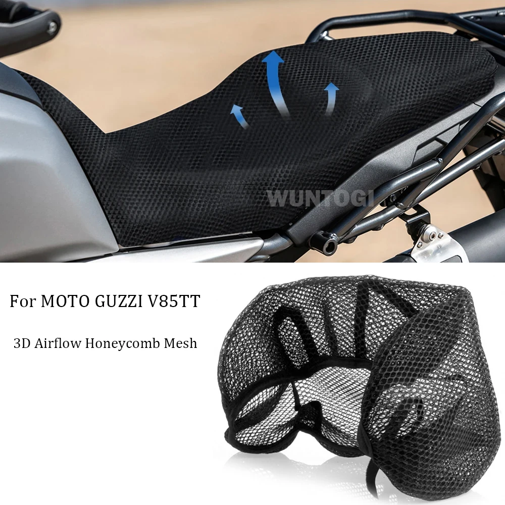

Для MOTO GUZZI V85TT нейлоновый нескользящий чехол на сиденье мотоцикла M v85tt V 85 TT 3D сотовая сетка с воздушным потоком, защитные подушки, аксессуары