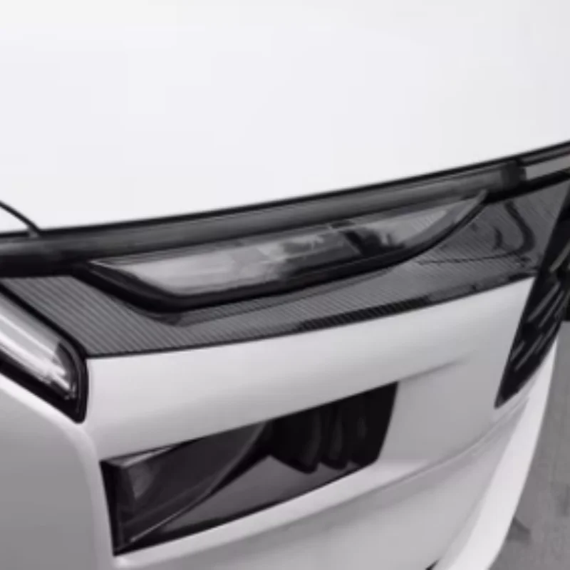 For Ford Mondeo 2022 2023 Car Styling Head Lamp Light Eyebrow Cover Protector Decoration Accessories Exterior Sticker Trim Strip