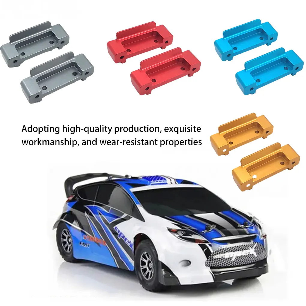 

2x RC Car Aluminium Alloy Front And Rear Amount Plate For Wltoys 1 18 A949 RC Car Metal Modification Gold