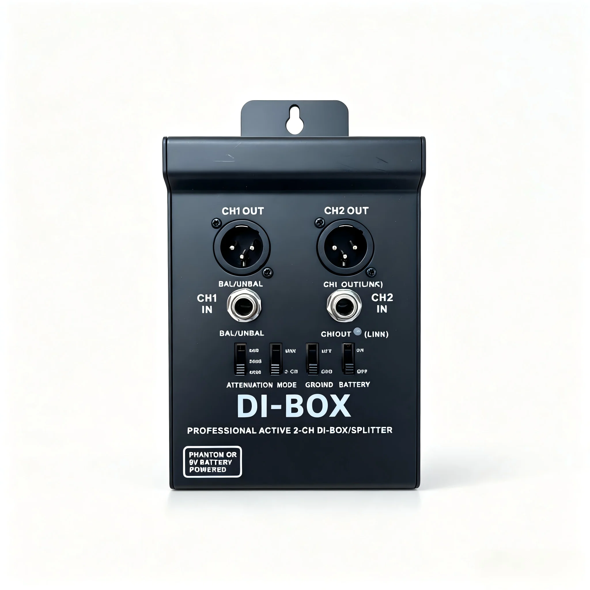 Channel Active Box 2-Way Direct Converter Split Mode Servo Balanced for Live Stage Mixers Amplifiers Studio Production