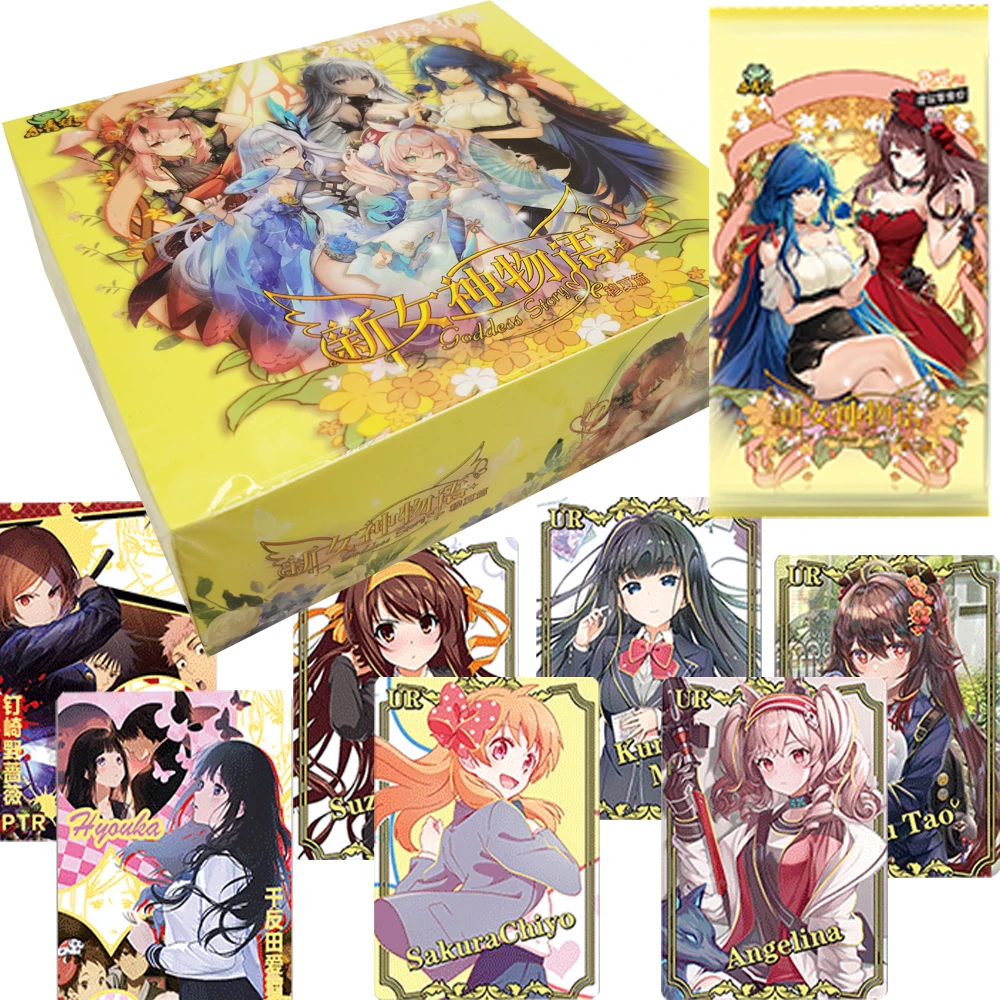 

Коллекционные карты «История богини», аниме «Красивые девушки», серия дружбы, персонажи, красочные золотые карты с горячим тиснением, периферийные подарки