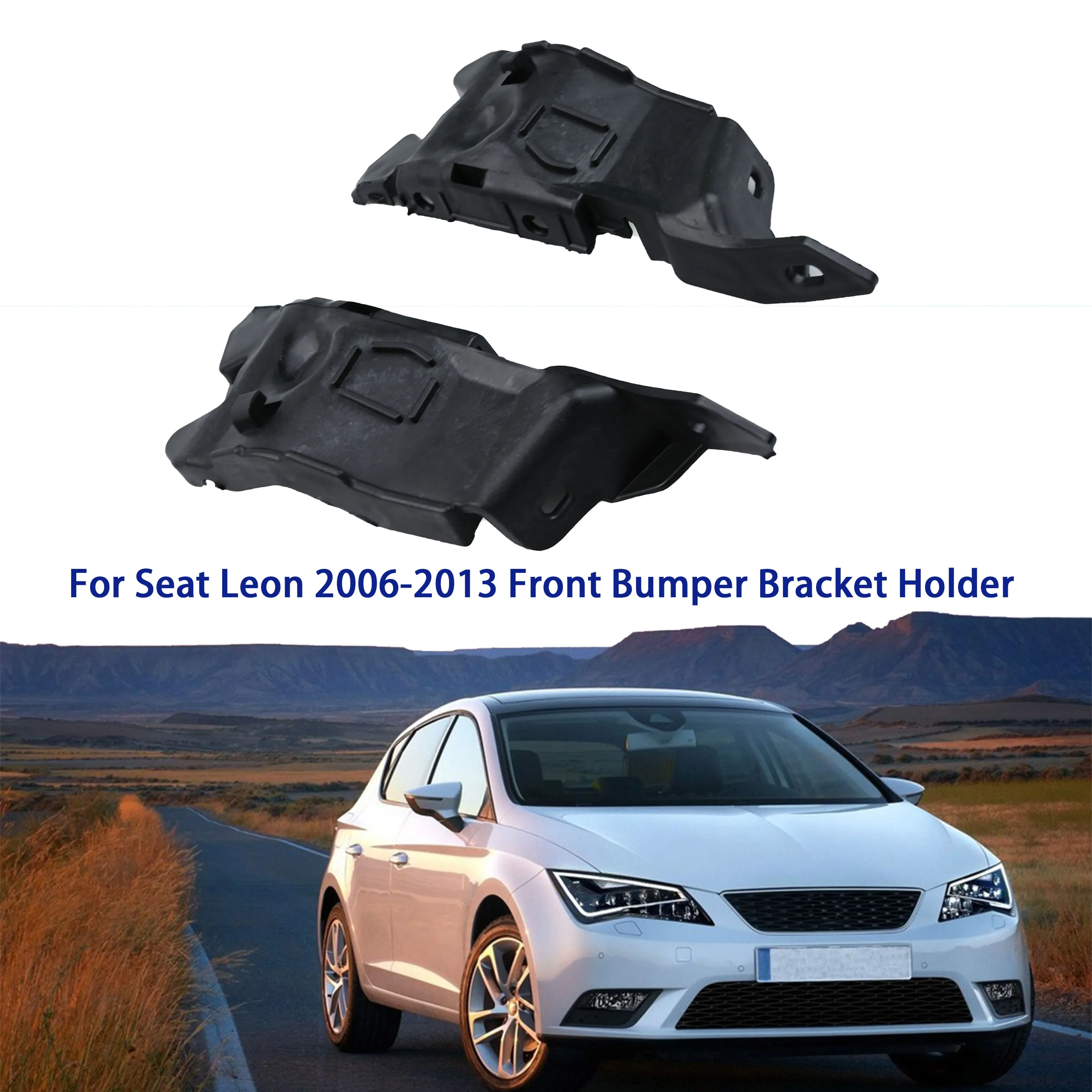 

Left Right Front Bumper Bracket For Seat Leon 2006 2007 2008 2009 2010 2011 2012 2013 ABC Holder Support Bumper Interior Part