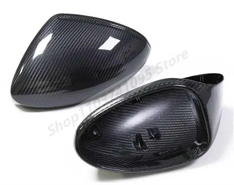 Real Dry Carbon Fiber Replacement Side Door Mirror Cover For Porsche 982 718 Boxster/Cayman 2016 -2023