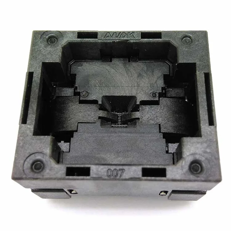 Imagem -02 - Qfn ic Programador Soquete Passo 0.5 mm Clamshell Chip Tamanho 3*3 Flash Adaptador Qfn16 Mlf16 Queimar no Soquete