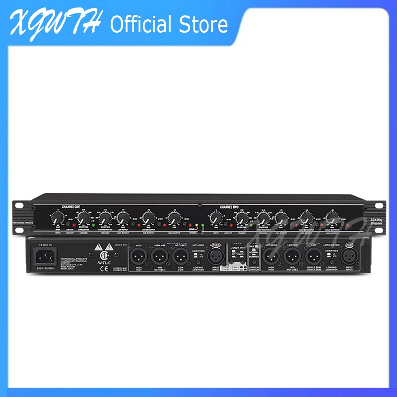 Electronic Frequency Divider Stereo 24 Octave Three-point Line Super Bass Stage Performance DJ Studio Audio Frequency Divider