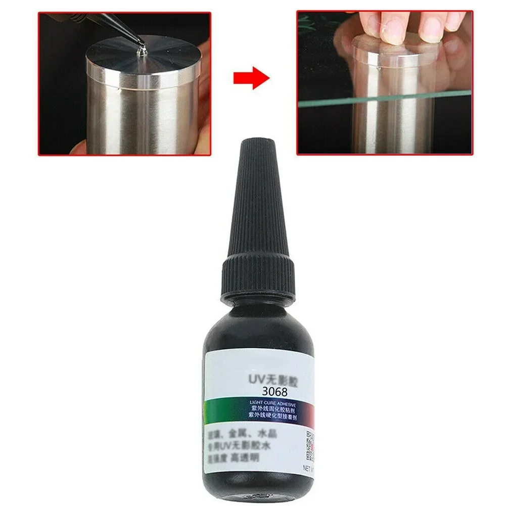 With Small Lamp Repair Liquid Glue 10ML 1PC 3068 Glue Curing High Transparencyh Low Odor Transparent UV Durable